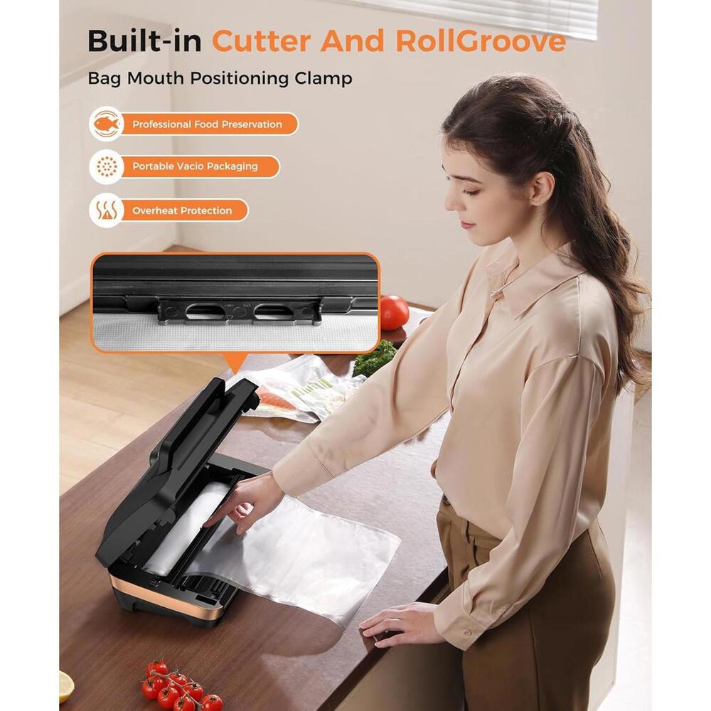 New 95Kpa Powerful Commercial Full Automatic Vacuum Sealer Machine Food Saver - Picture 7 of 8